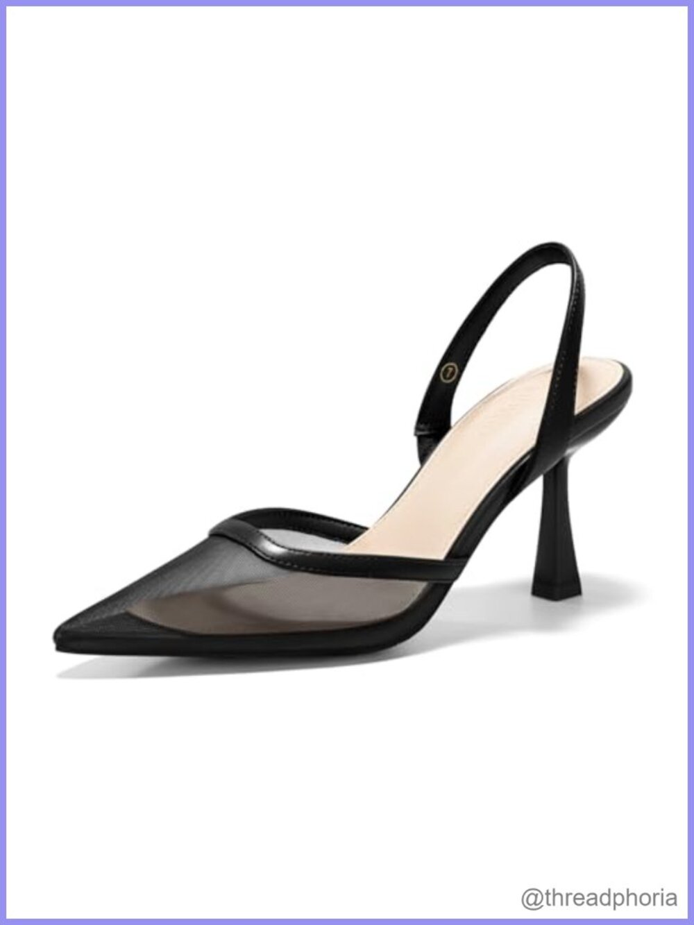 Mesh Kitten Heels Slingback Closed Pointed Toe Stiletto Pumps Party Dress Shoes